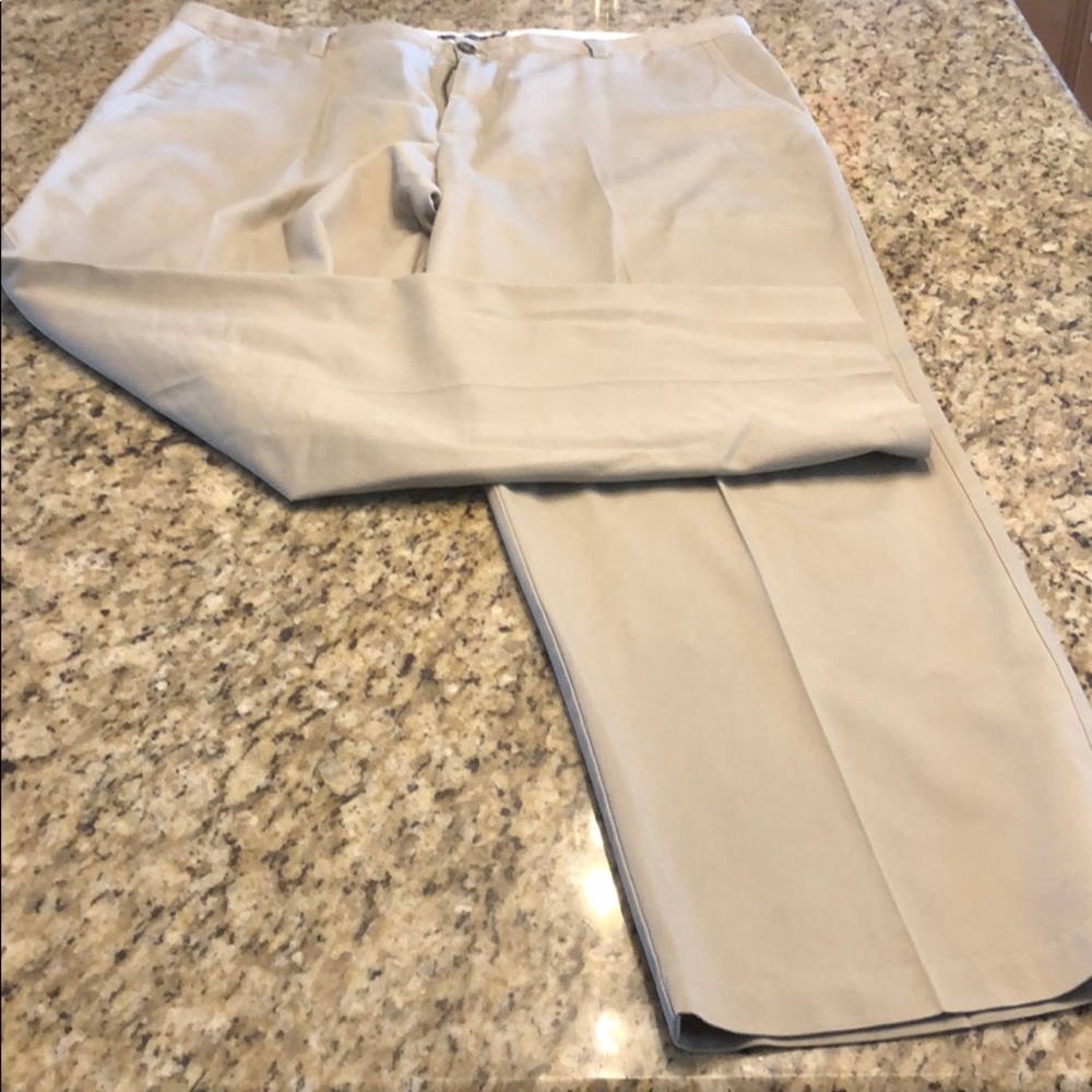 2 pairs of tan classic Docker pants 38x32